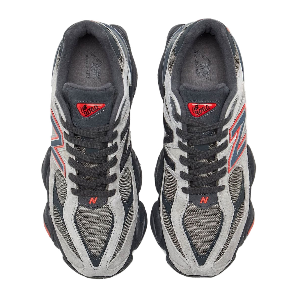 New Balance 9060 Grey Black Red - Slika 2