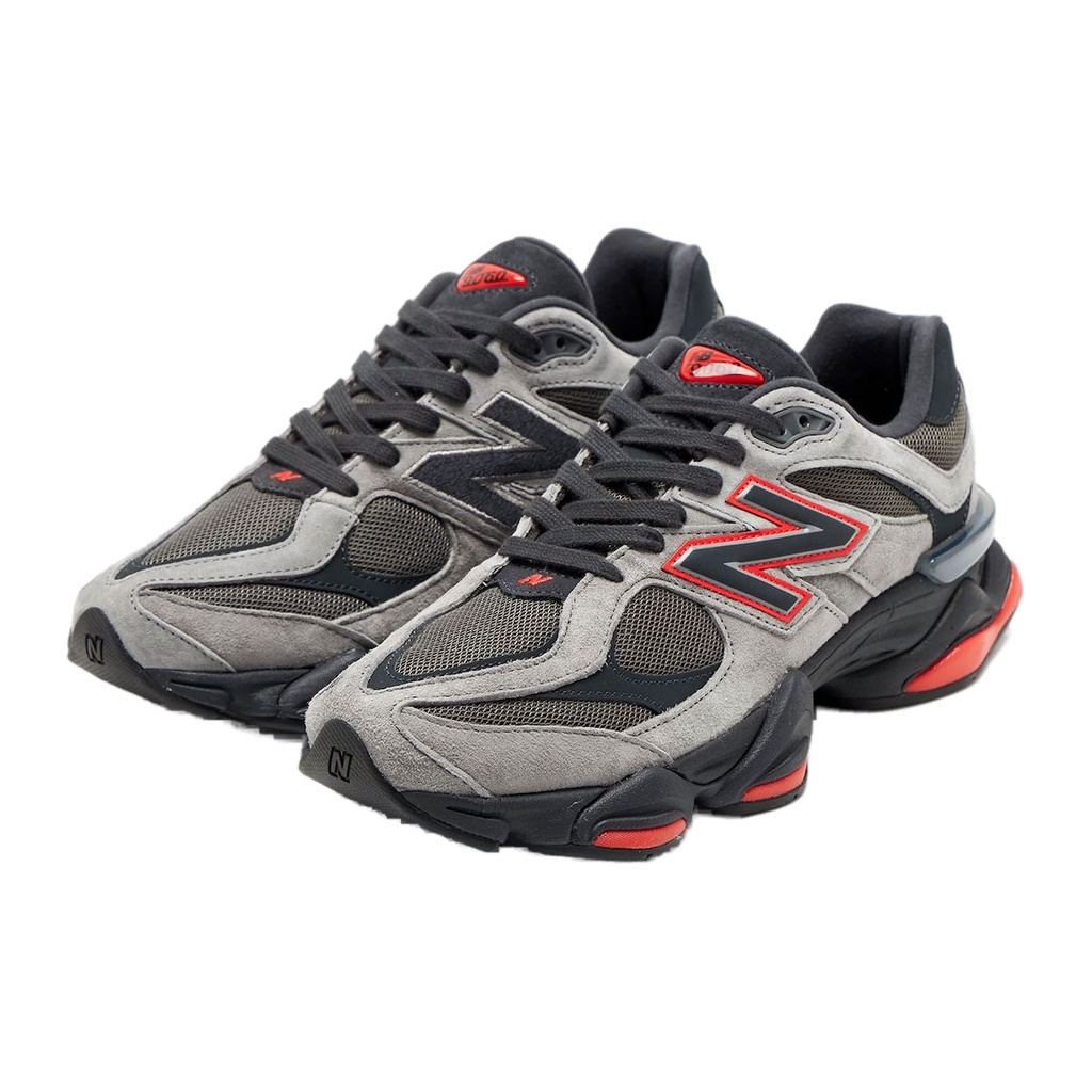 New Balance 9060 Grey Black Red - Slika 3